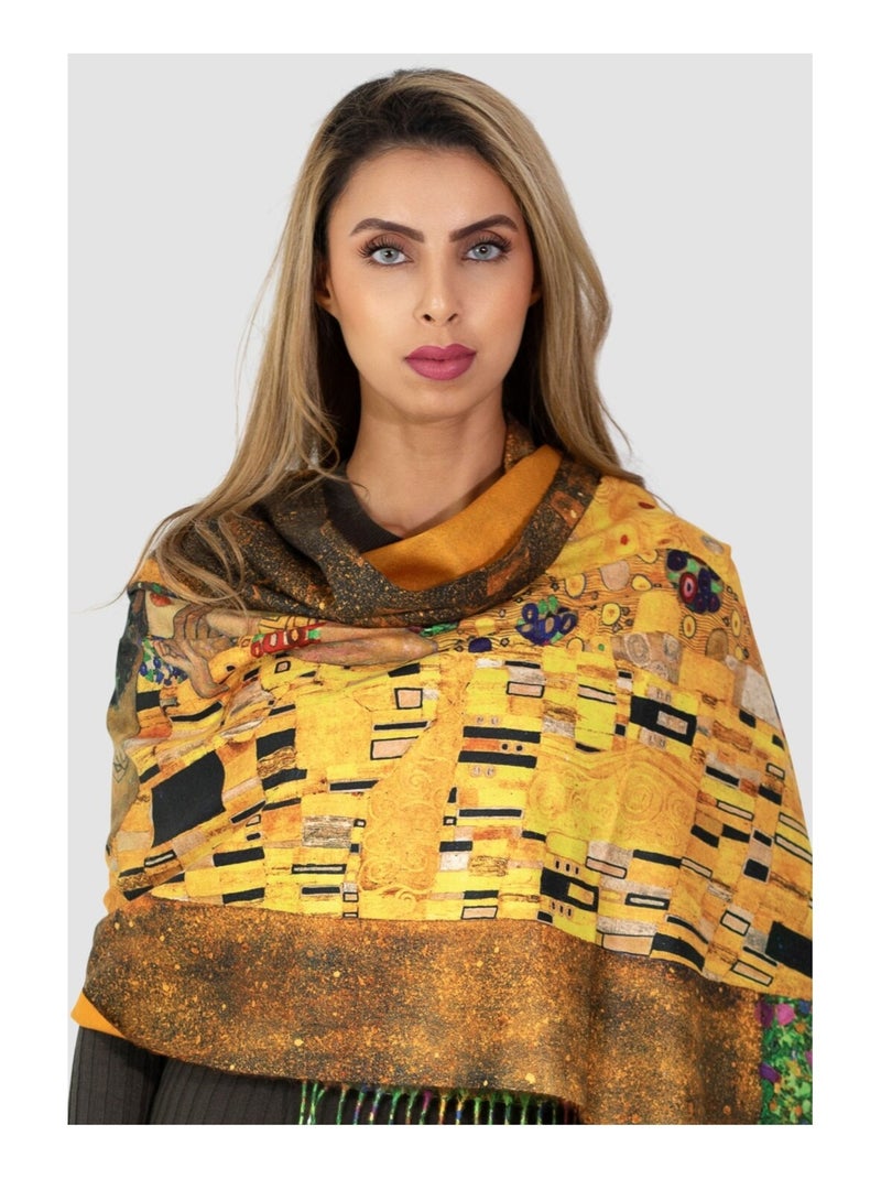Sciarpa Klimt Kebello Giallo - Kiabi
