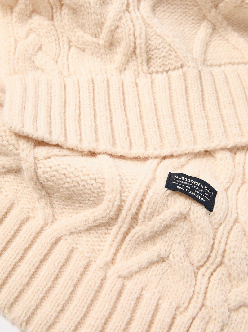 Sciarpa lavorata a maglia, MO Fashion Beige - Kiabi