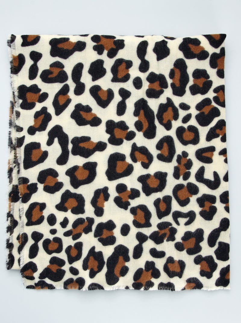 Sciarpa Leggera Sciarpa Grande In Viscose Stampa Leopardo/ghepardo - Leggera, Trasparente, Avvolgente Per Look Chic Sciarpa Stampa Ghepardo - Foto 8