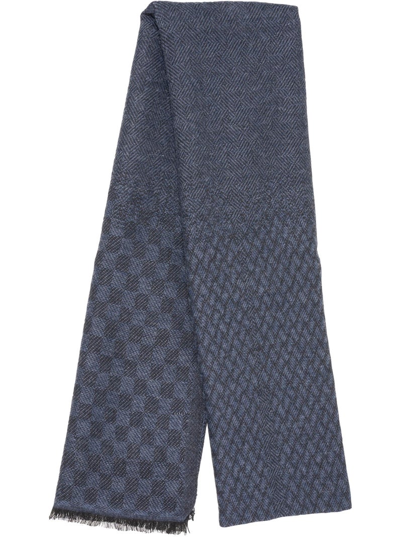 Sciarpa morbidissimo, caldo, molto confortevole, 50x200 cm donna isotoner Blu Nero - Kiabi