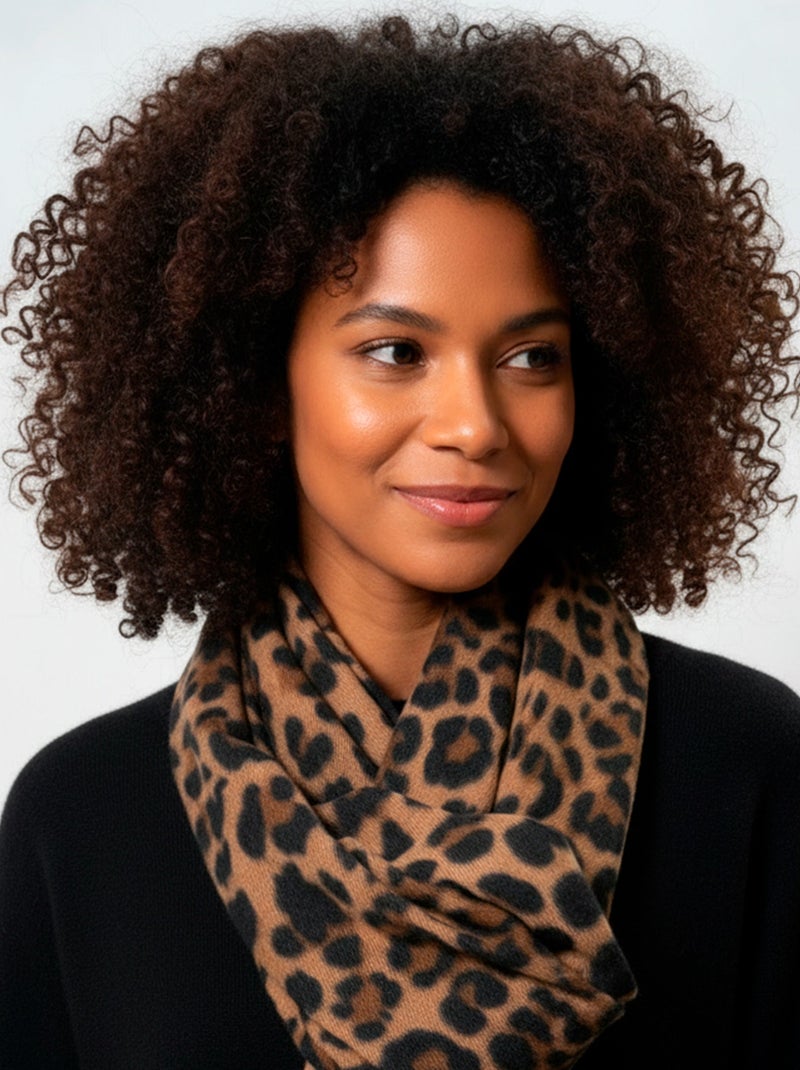 Sciarpa morbidissimo, caldo, molto confortevole, 50x200 cm donna Isotoner Nero Marrone - Kiabi