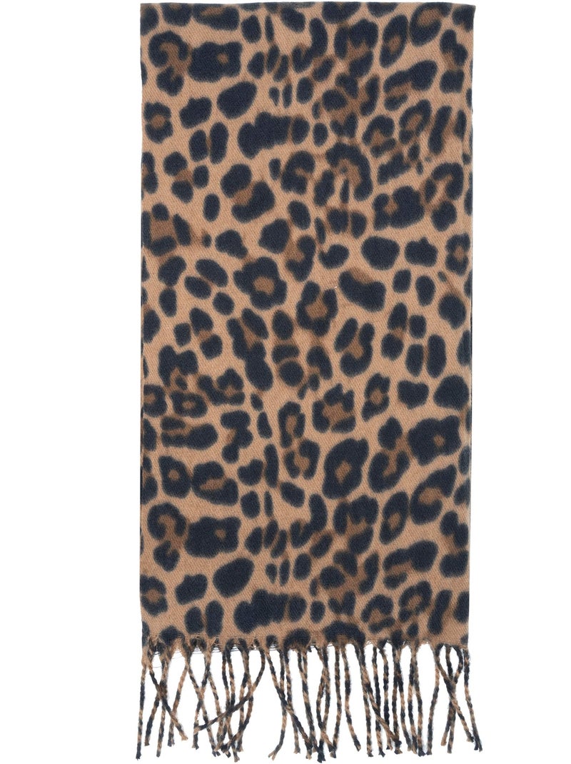 Sciarpa morbidissimo, caldo, molto confortevole, 50x200 cm donna Nero Marrone - Kiabi