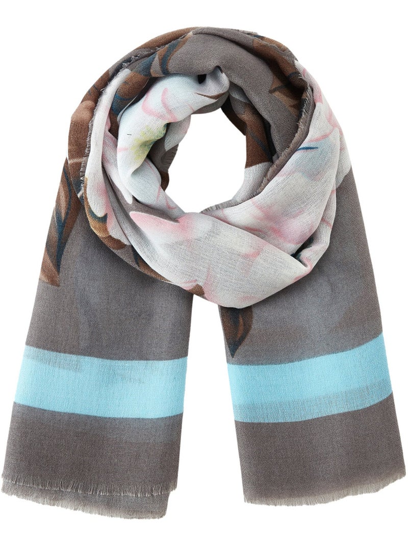 Sciarpa Roses Grigio - Kiabi