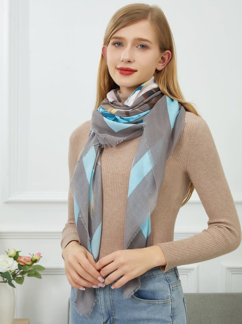 Sciarpa Roses Grigio - Kiabi