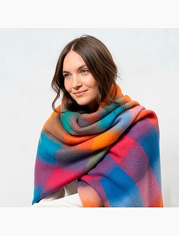 Sciarpa tipo plaid, morbidissimo, caldo, molto confortevole donna isotoner
