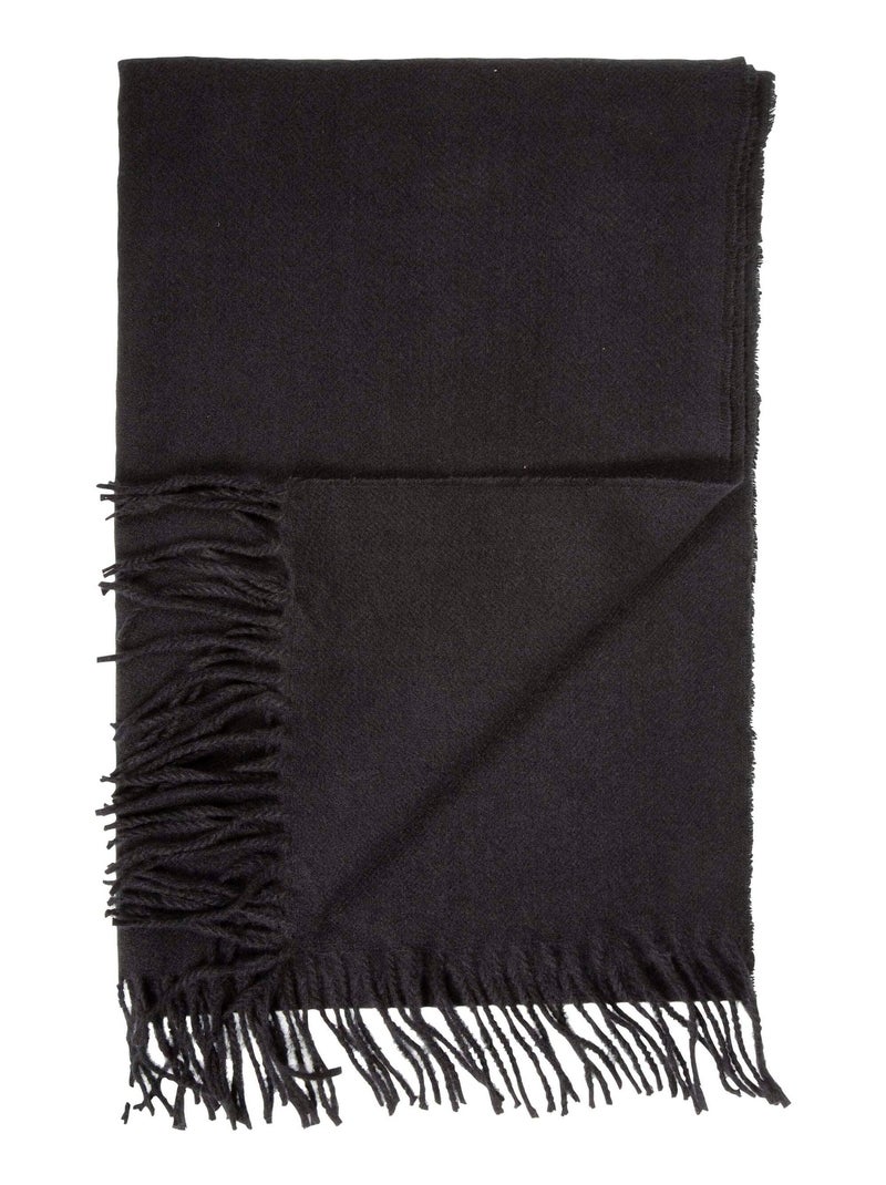 Sciarpa tipo plaid, morbidissimo donna Isotoner Nero - Kiabi