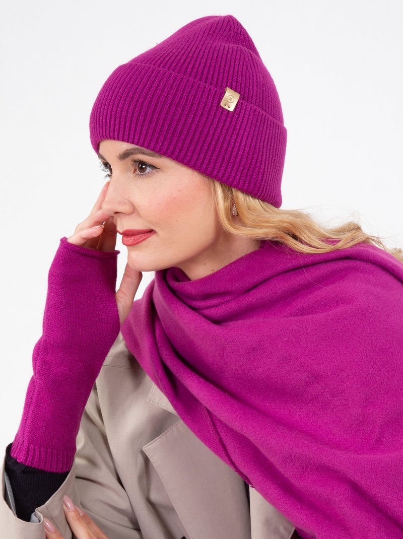 Sciarpa tipo plaid, morbidissimo donna Isotoner Rosa fucsia - Kiabi