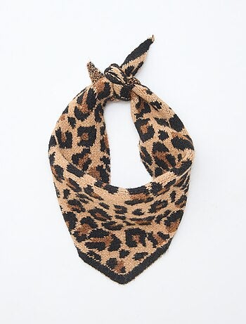 Sciarpa triangolare 'Leopard'