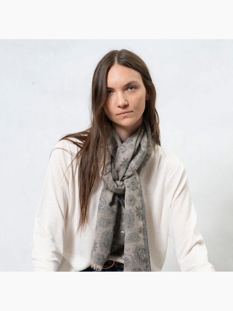 Sciarpa ultra morbido, caldo, 50x200 cm donna Beige grigio - Kiabi