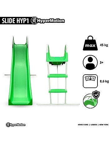Scivolo da giardino per bambini con scala stabile per esterno – HyperMotion