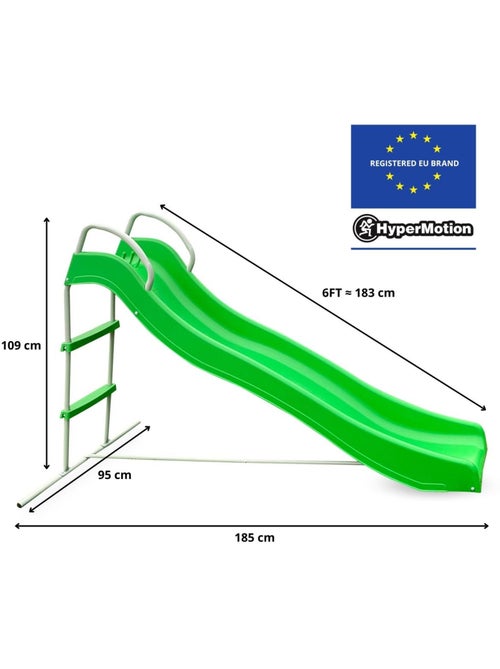 Scivolo da giardino per bambini con scala stabile per esterno – HyperMotion - Kiabi