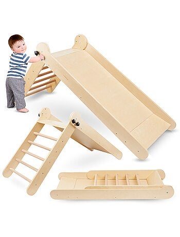 Scivolo per bambini in legno pieghevole interno Mamabrum