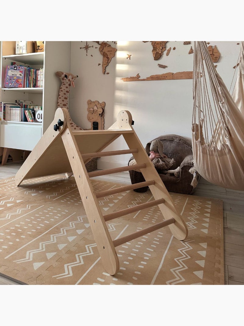 Scivolo per bambini in legno pieghevole interno Mamabrum Beige - Kiabi