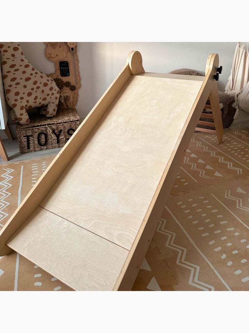 Scivolo per bambini in legno pieghevole interno Mamabrum Beige - Kiabi