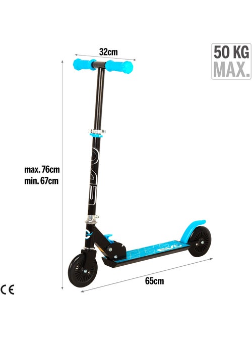 Scooter a 2 ruote pieghevole e regolabile evo - Kiabi Scooter a 2 ruote pieghevole e regolabile evo - Kiabi