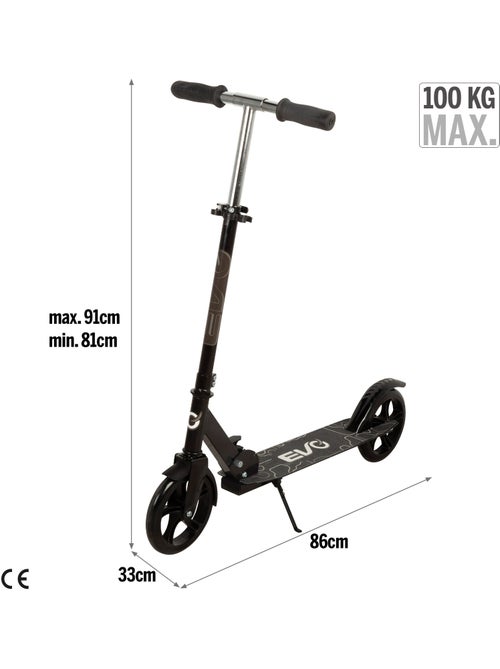 Scooter a 2 ruote pieghevole e regolabile in altezza evo - Kiabi Scooter a 2 ruote pieghevole e regolabile in altezza evo - Kiabi