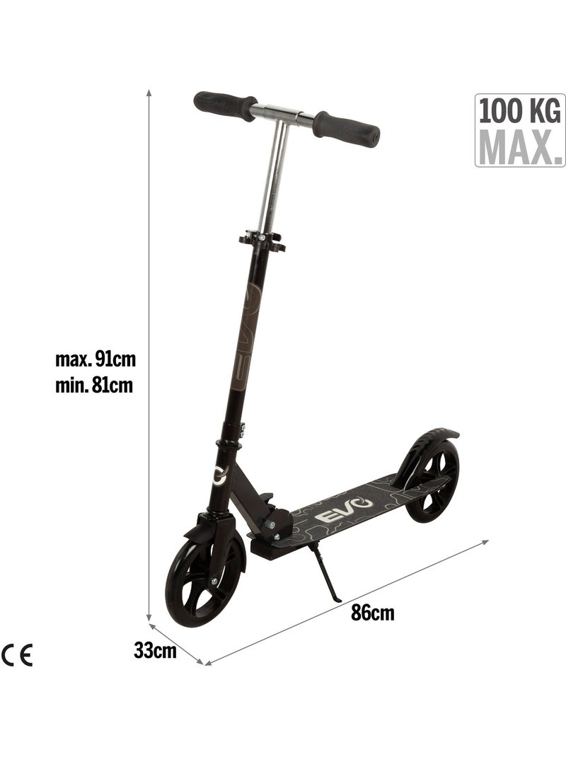 Scooter a 2 ruote pieghevole e regolabile in altezza evo Nero - Kiabi