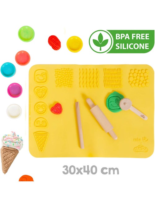 Scrivania bambini + sedia + 6 vasetti pasta modellabile + accessori "Roba x Play‑Doh" - Kiabi