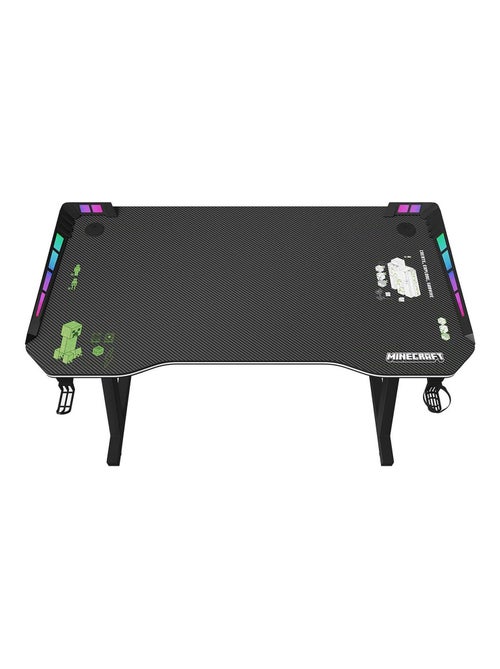 Scrivania gaming con LED, supporto cuffie e portabicchieri "Roba" – Minecraft - Kiabi