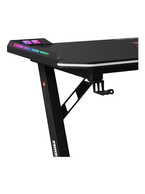 Scrivania gaming con LED, supporto cuffie e portabicchieri "Roba" – Minecraft - Kiabi