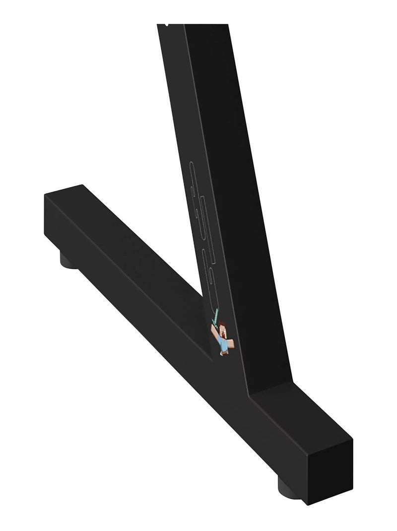 Scrivania gaming con LED, supporto cuffie e portabicchieri "Roba" – Minecraft Nero Multicolore - Kiabi