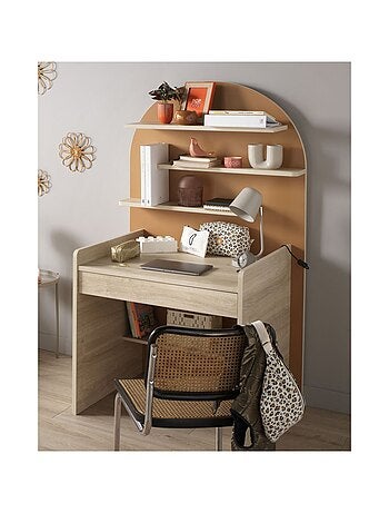 Scrivania per bambini - design ad arco in legno di quercia - SAUTHON