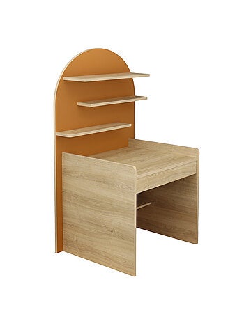 Scrivania per bambini - design ad arco in legno di quercia - SAUTHON