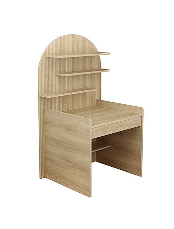 Scrivania per bambini - design ad arco in legno di quercia - SAUTHON