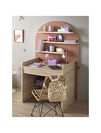 Scrivania per bambini - design ad arco in legno di quercia - SAUTHON