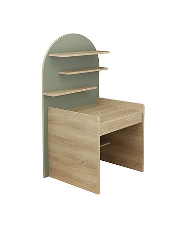 Scrivania per bambini - design ad arco in legno di quercia - SAUTHON