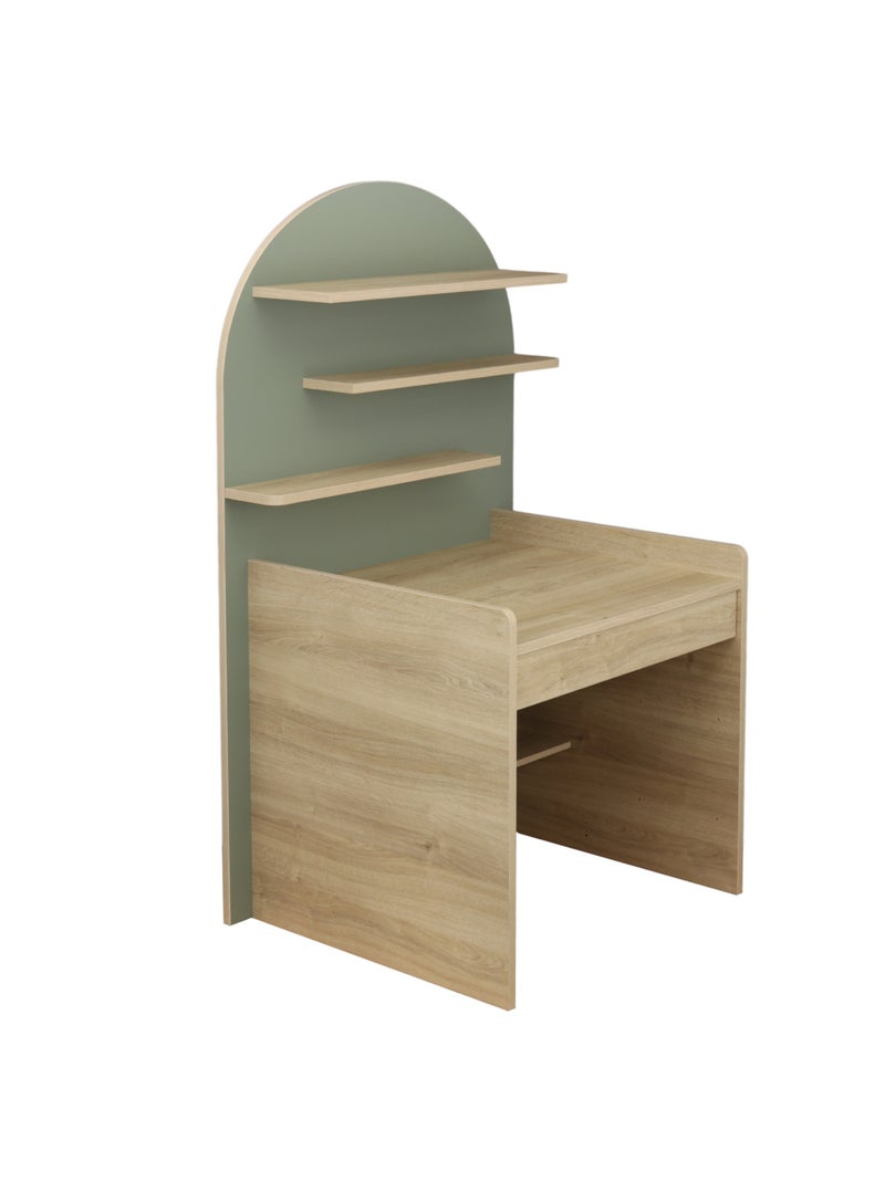 Scrivania per bambini - design ad arco in legno di quercia - SAUTHON Verde - Kiabi