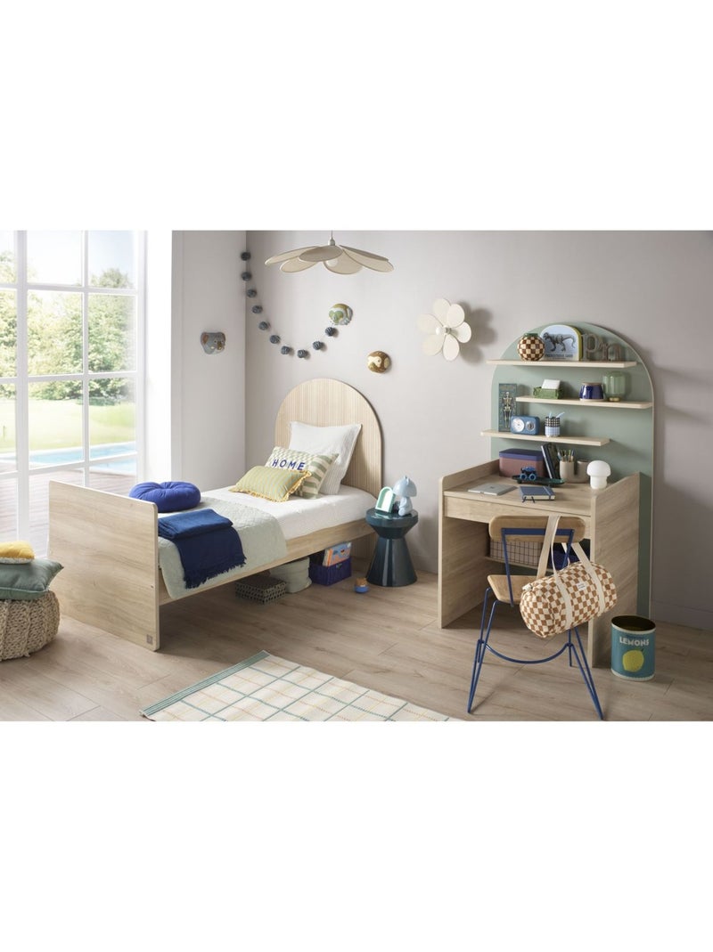 Scrivania per bambini - design ad arco in legno di quercia - SAUTHON Verde - Kiabi