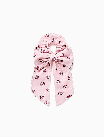 Scrunchie con fiocco e motivo minnie