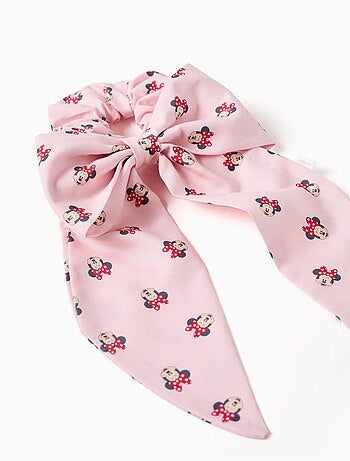 Scrunchie con fiocco e motivo minnie