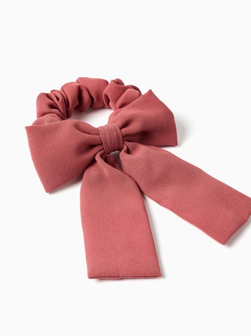 Scrunchie con fiocco in cotone - Kiabi