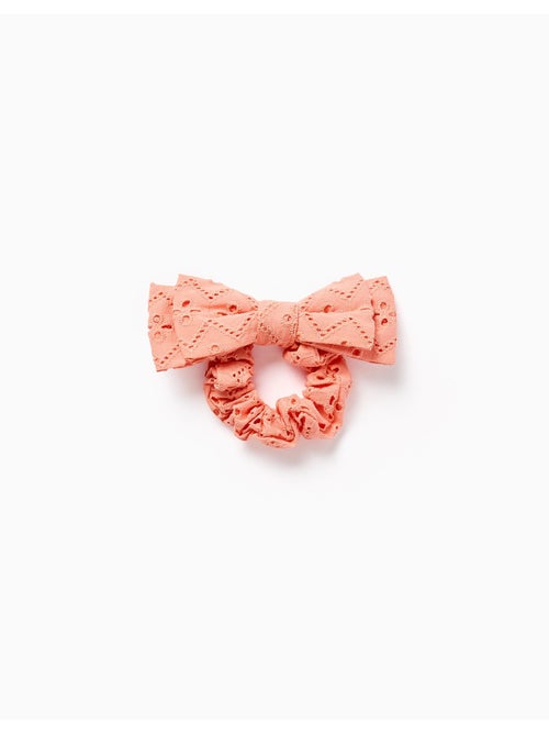 Scrunchie con fiocco in ricamo inglese - Kiabi