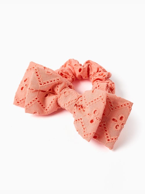 Scrunchie con fiocco in ricamo inglese - Kiabi