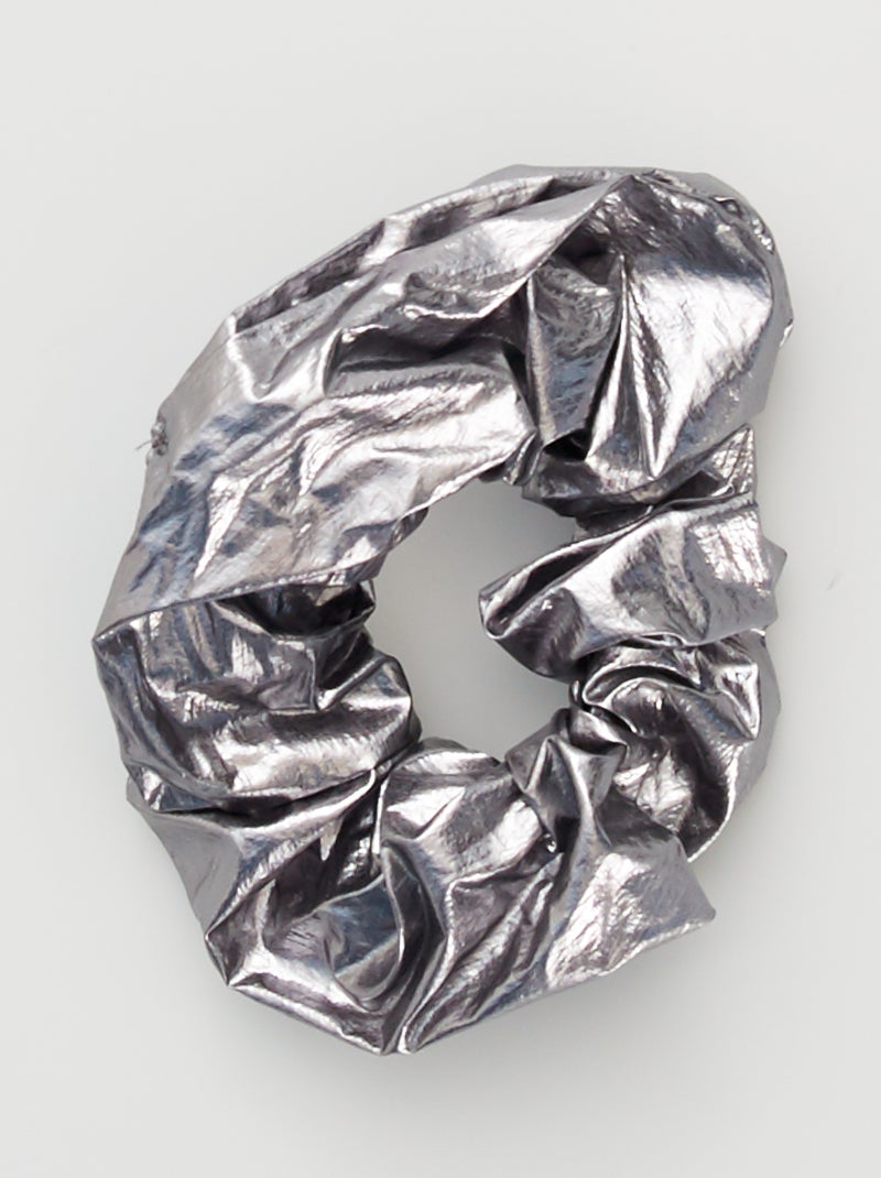 Scrunchie metallizzato argento - Kiabi