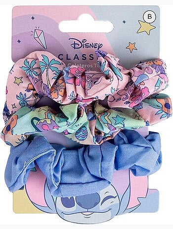 Scrunchies antiscivolo morbidi Stitch bambino: lotto di 3