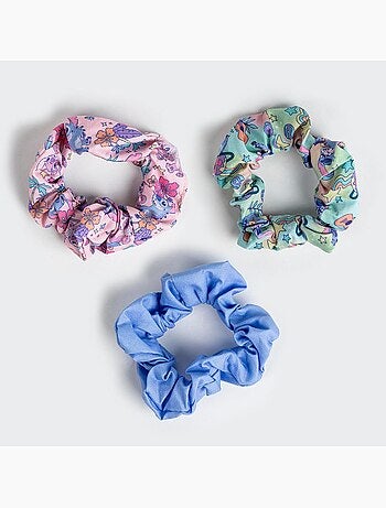 Scrunchies antiscivolo morbidi Stitch bambino: lotto di 3