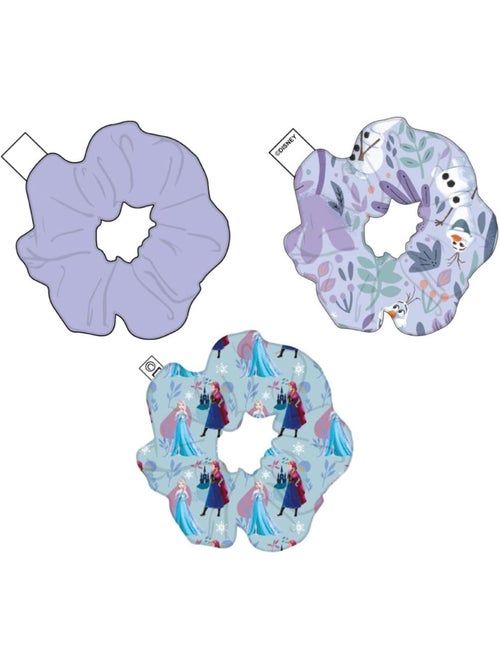 Scrunchies capelli bambino La Regina delle Nevi Elsa & Anna : lotto di 3 - Kiabi