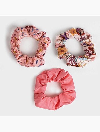 Scrunchies capelli bambino Principesse Disney multicolori: lotto di 3