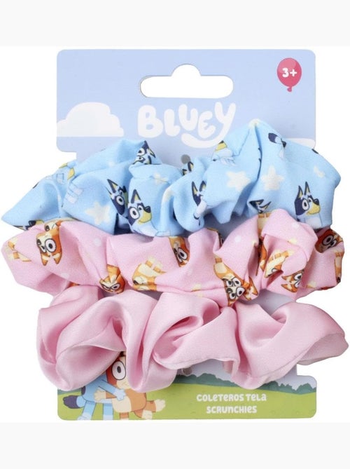 Scrunchies in tessuto Bluey bambino: lotto di 3 per capelli - Kiabi