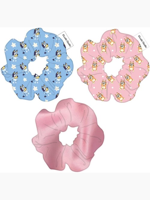 Scrunchies in tessuto Bluey bambino: lotto di 3 per capelli - Kiabi