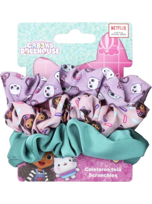 Scrunchies in tessuto pastello per bambini Gabby: lotto da 3 - Kiabi