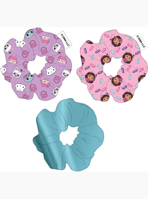 Scrunchies in tessuto pastello per bambini Gabby: lotto da 3 - Kiabi