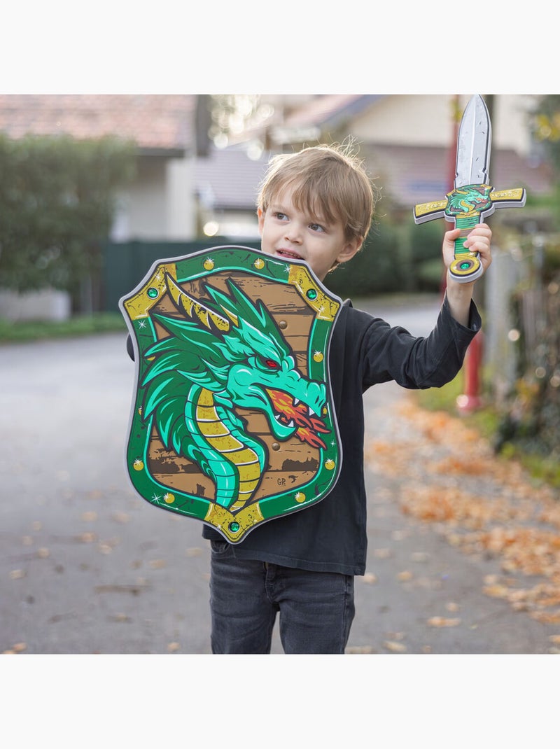 Scudo da cavaliere a tema drago in schiuma | great pretenders | great pretenders Verde - Kiabi
