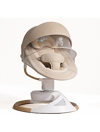 Sdraietta / altalena elettrica per bebè Emy di BEBE2LUXE Dondolio naturale Beige