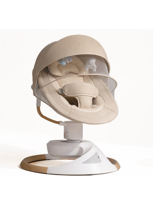 Sdraietta / altalena elettrica per bebè Emy di BEBE2LUXE Dondolio naturale Beige - Kiabi