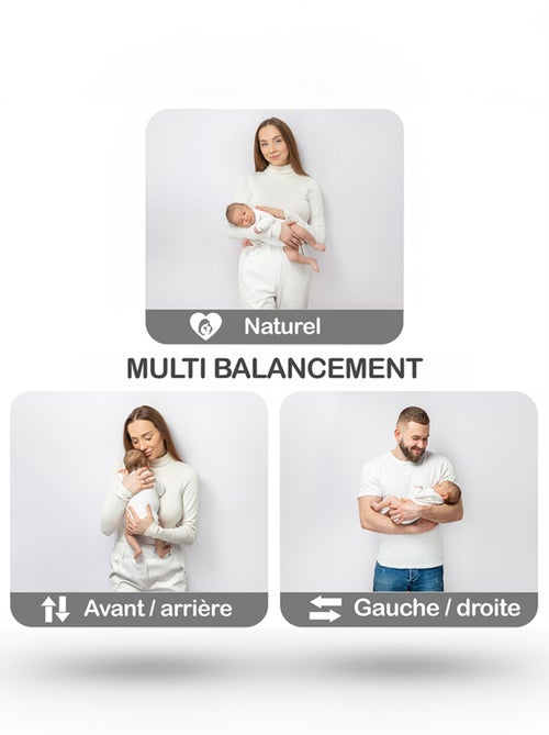Sdraietta / altalena elettrica per bebè Emy di BEBE2LUXE Dondolio naturale Beige - Kiabi
